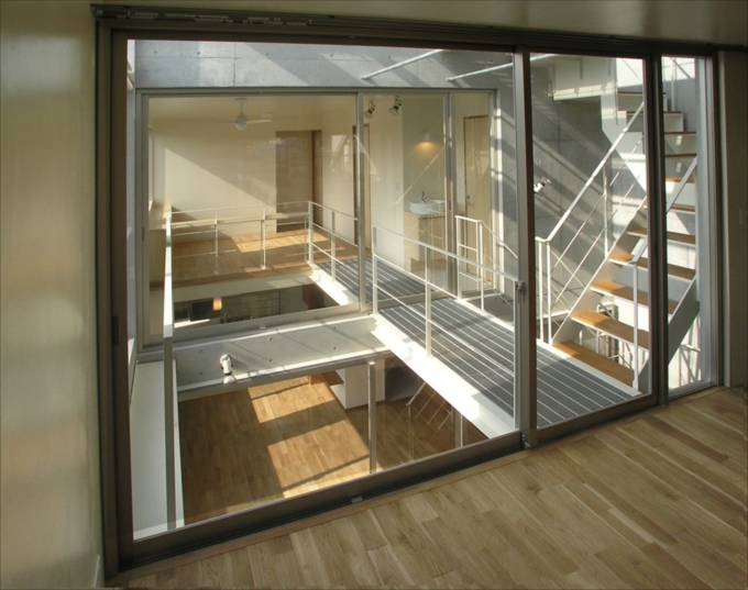 アトリウムと屋上緑化のある外断熱住宅13